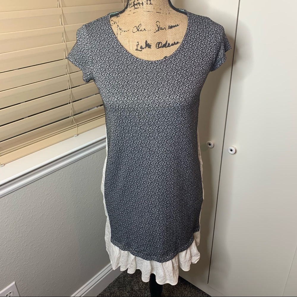 Anthro Clu + Willoughby Long Cotton Bottom Top